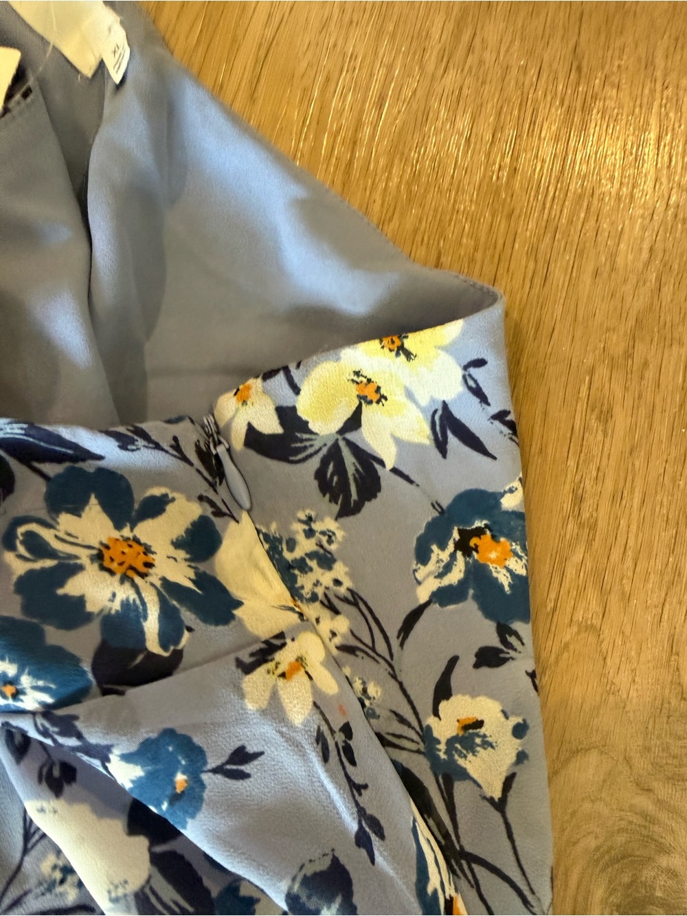 Astr One-Shoulder Blue Floral Ruffle‎ Dress - Picture 7 of 13